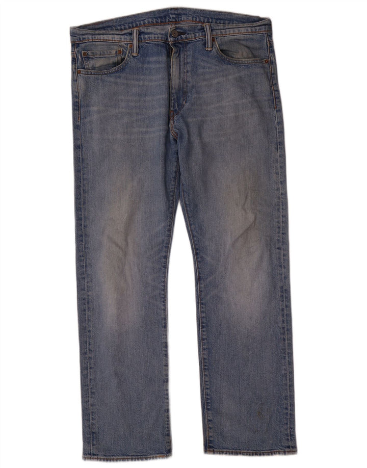 Мужские прямые джинсы Levi's 504 W36 L30 синие, хлопок