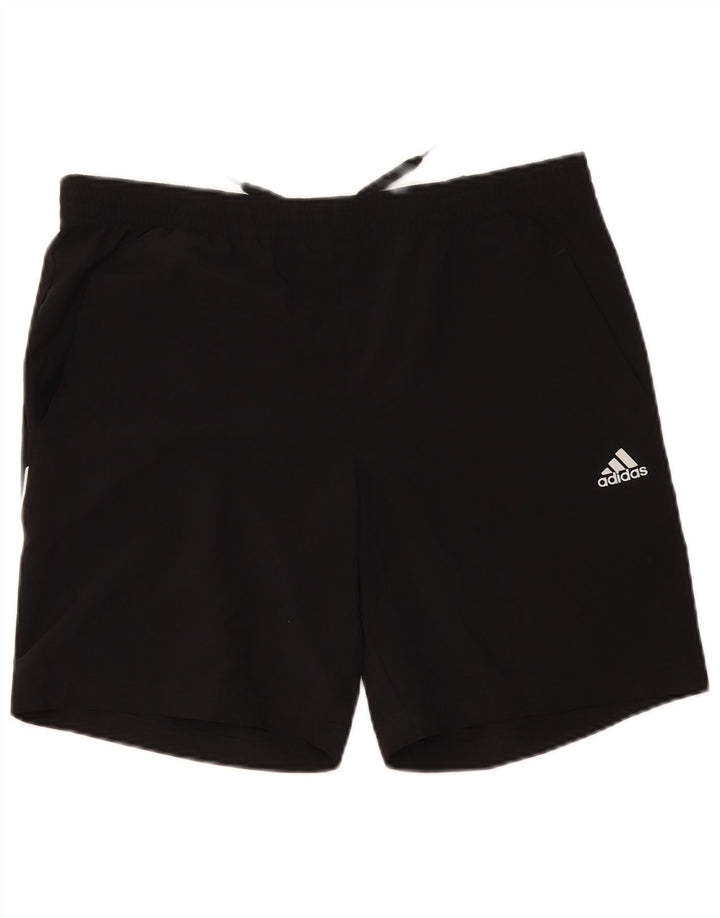 Мужские спортивные шорты Adidas Climalite, средний черный полиэстер
