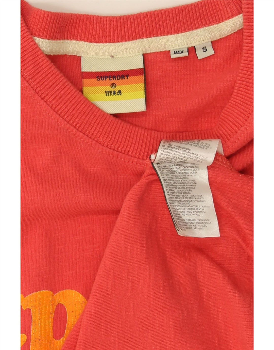 Superdry Мужская футболка с рисунком, маленький красный хлопок