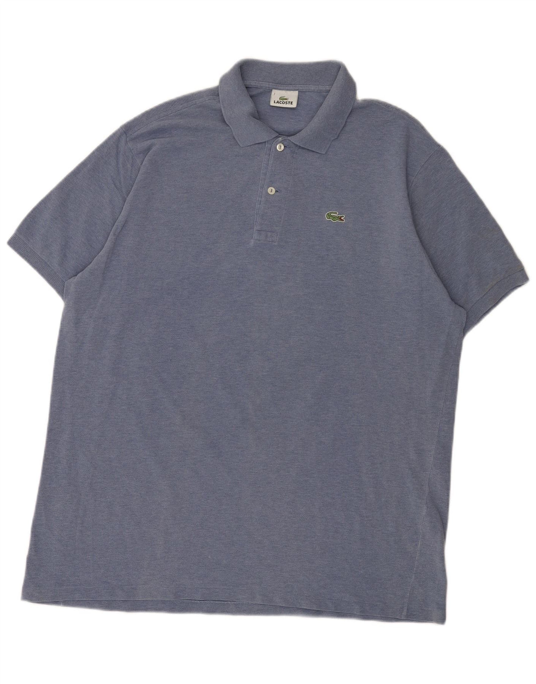 Мужская рубашка-поло Lacoste, размер 7, 2XL, синяя, хлопок