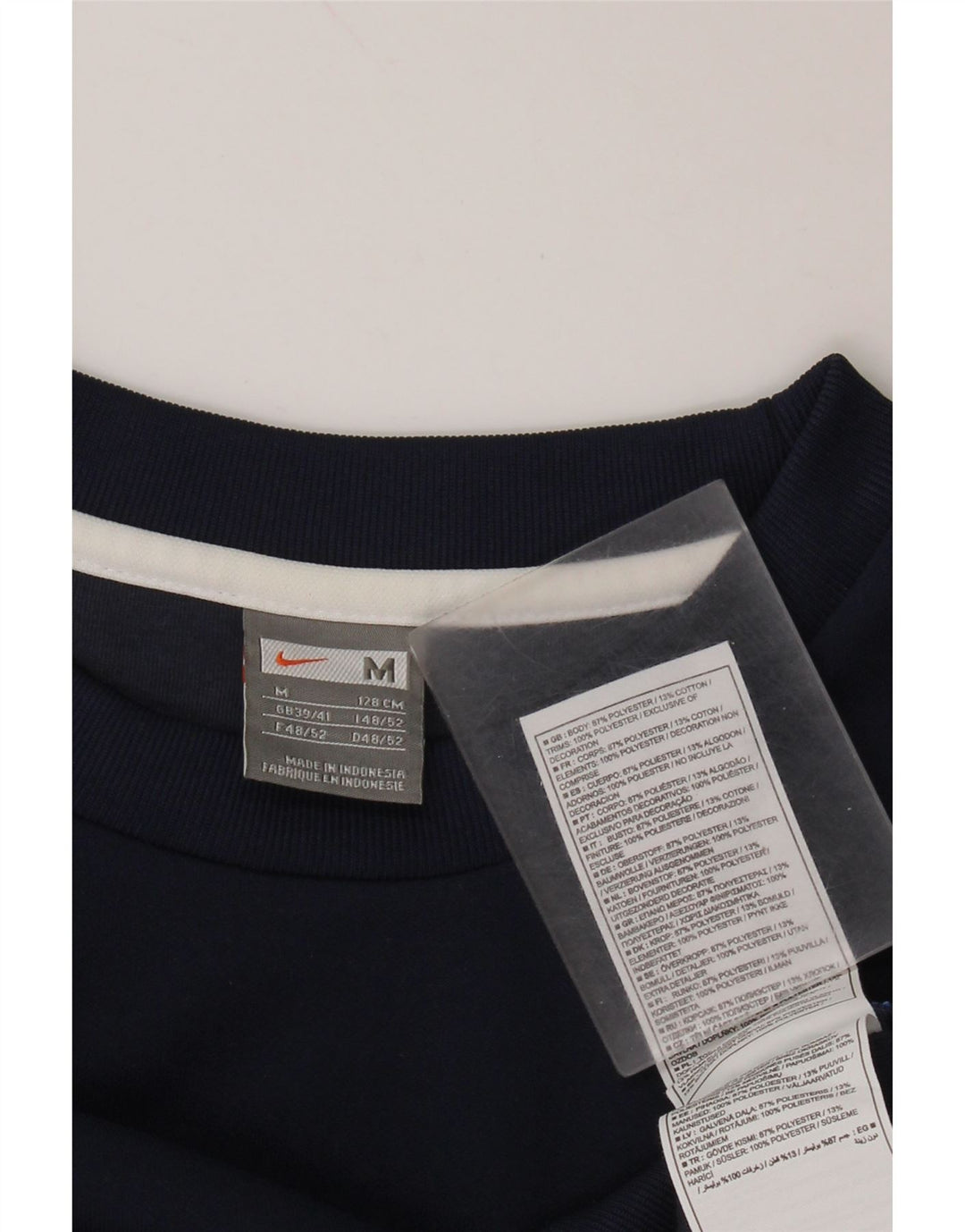 Мужской свитер NIKE UK 39/41, средний темно-синий, цветной блок