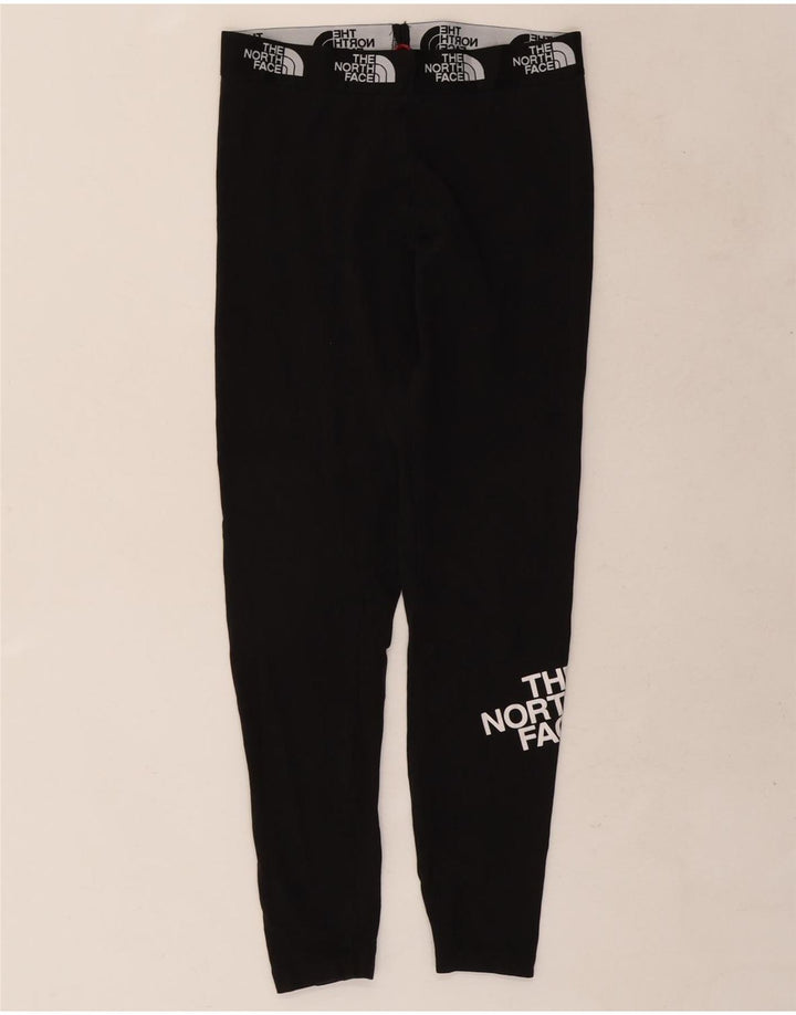 Женские леггинсы с рисунком The North Face UK 12, средний черный хлопок, черный цвет