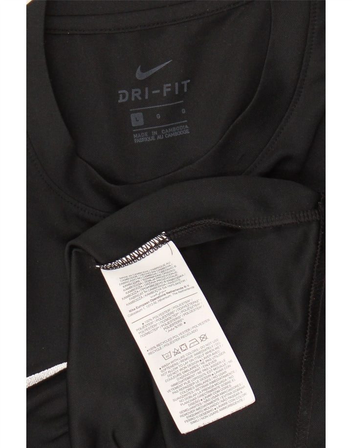 Мужская футболка Nike Dri Fit, большой черный полиэстер