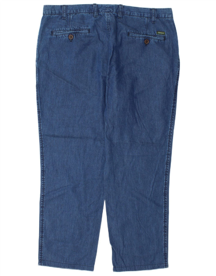 Женские прямые джинсы Barbour стандартного кроя XL W36 L27 синие из лиоцелла