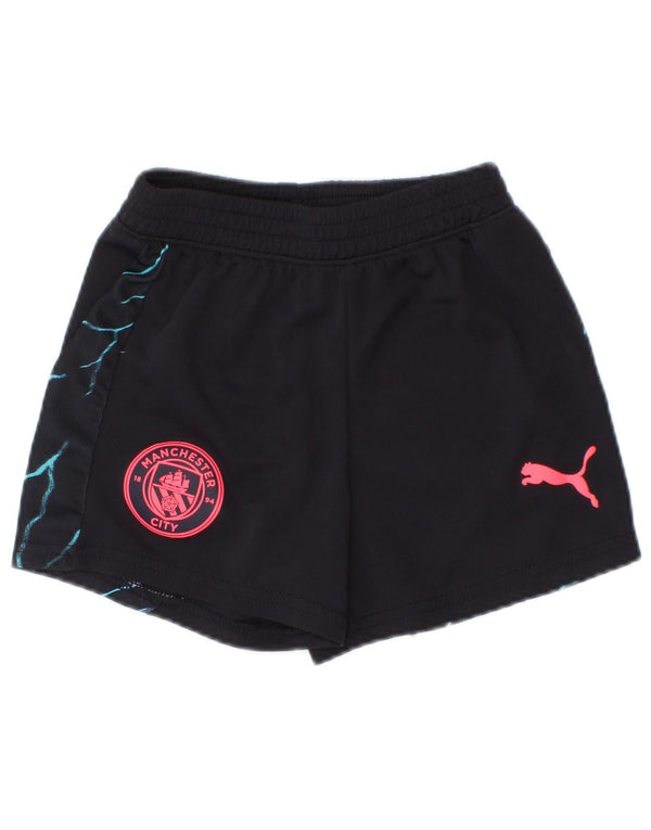 Спортивные шорты Puma для мальчиков Manchester City с графическим рисунком, 2–3 года, черный полиэстер