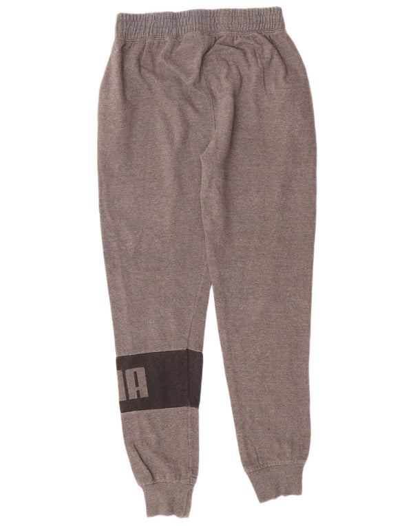 Спортивный костюм Puma для мальчиков с графическим рисунком, брюки для бега, 15–16 лет, серый хлопок, размер XL