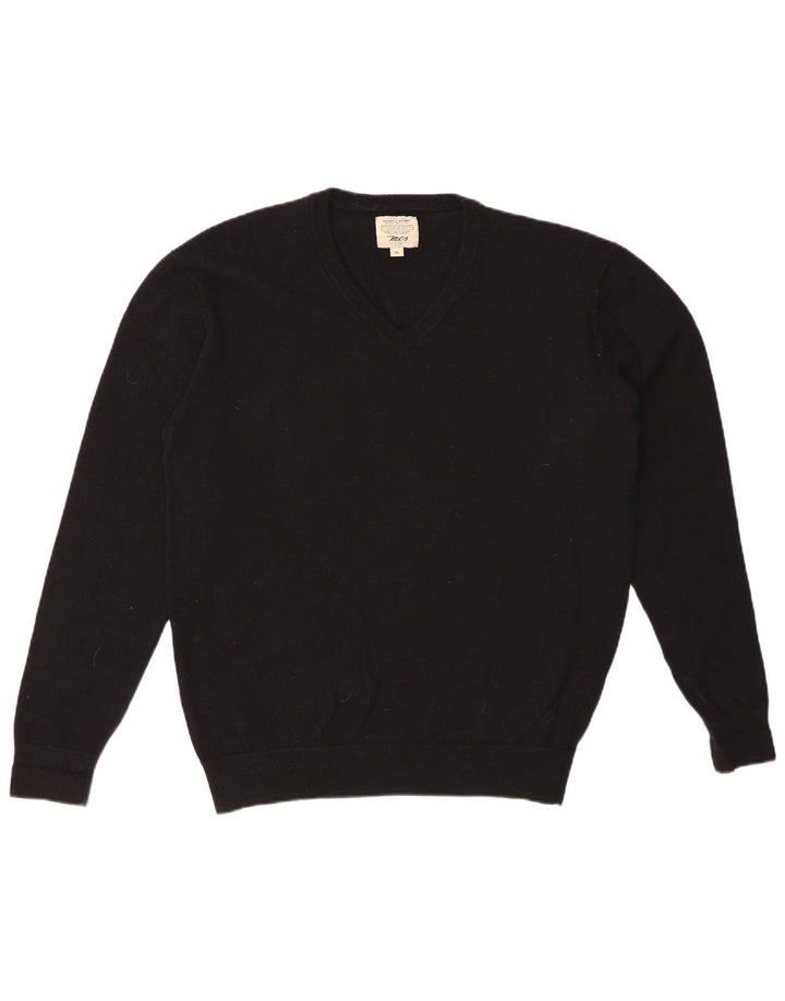 Мужской джемпер MARLBORO CLASSICS с v-образным вырезом XL, черная шерсть