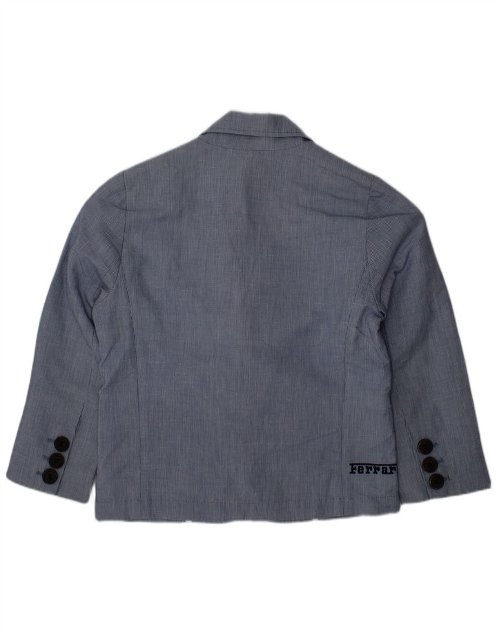 Блейзер Ferrari на двух пуговицах для мальчиков 3–4 лет, синяя в тонкую полоску