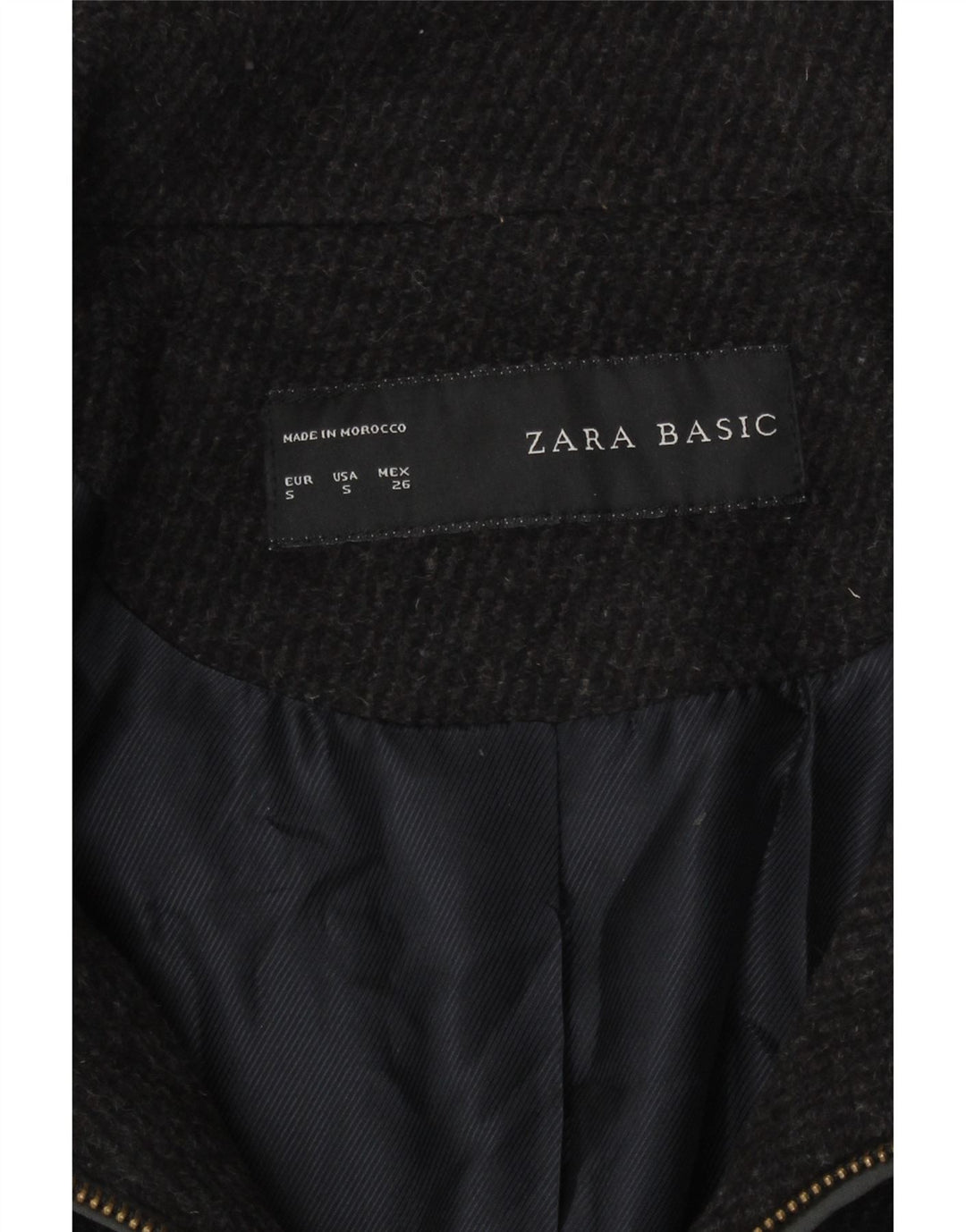 Женское пальто Zara UK 10, маленькое серое