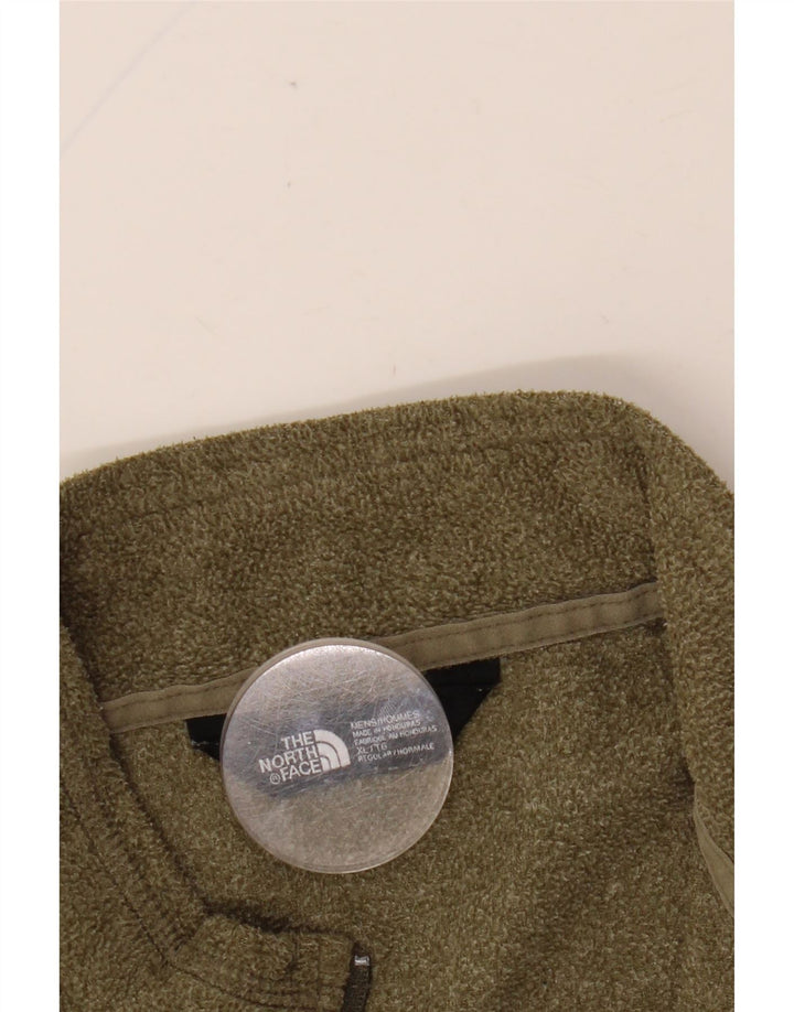 THE NORTH FACE Мужской флисовый джемпер с воротником на молнии XL, хаки