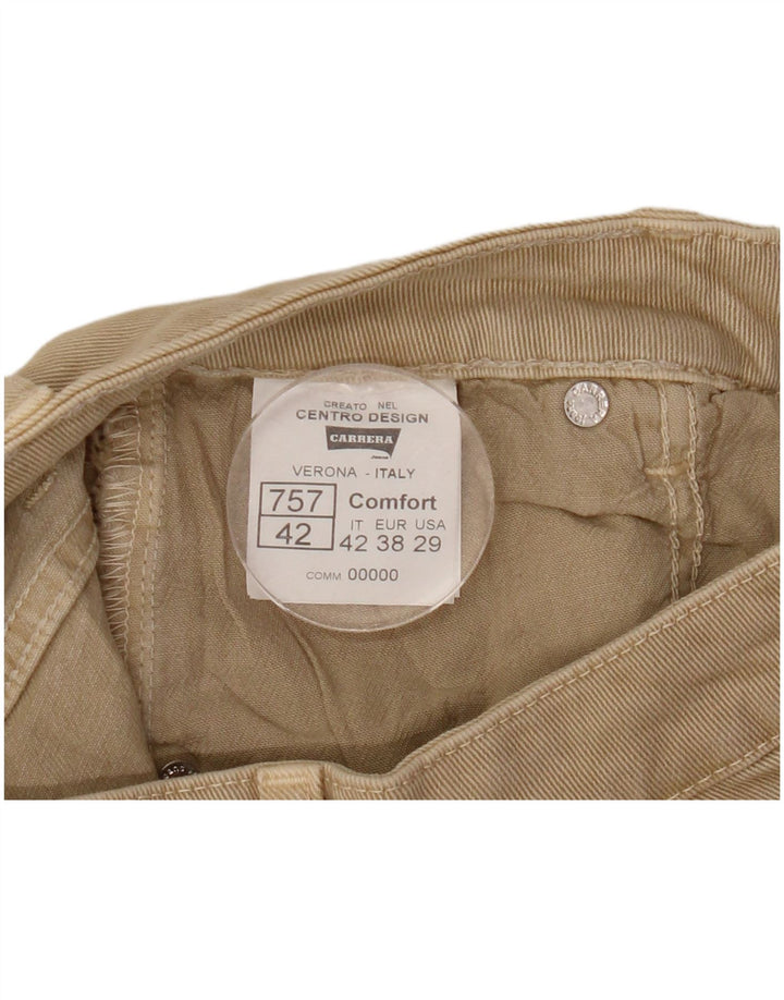 Carrera Женские джинсовые шорты IT 42 Medium W29 Бежевые, хлопок