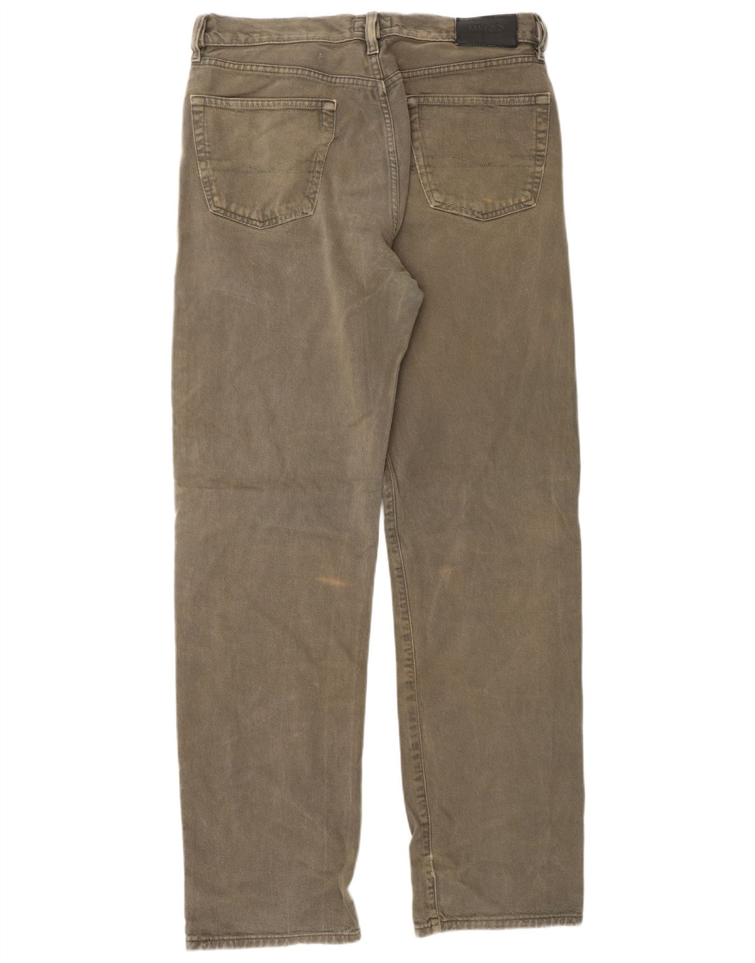 Мужские прямые джинсы HUGO BOSS Arkansas W34 L34, хлопок цвета хаки