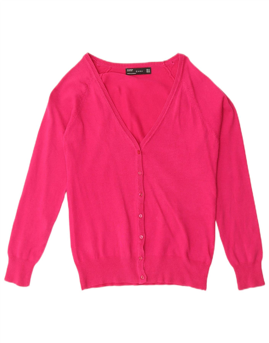 Женский кардиган Zara UK 12, средний розовый