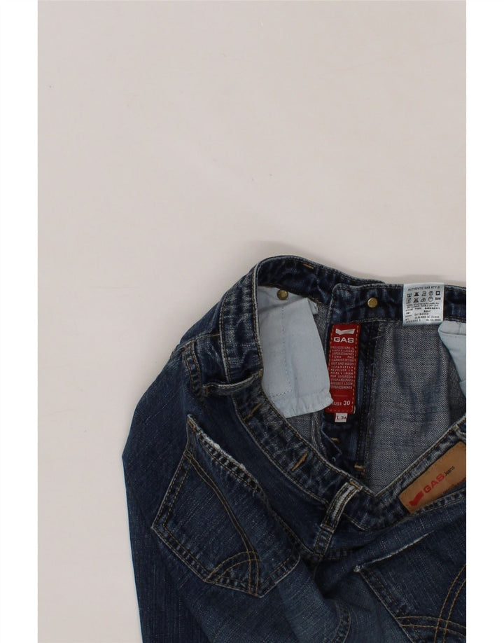 GAS Womens Straight Jeans  W30 L29 Blue Cotton Vintage Gas and Second-Hand Gas from Messina Hembry 