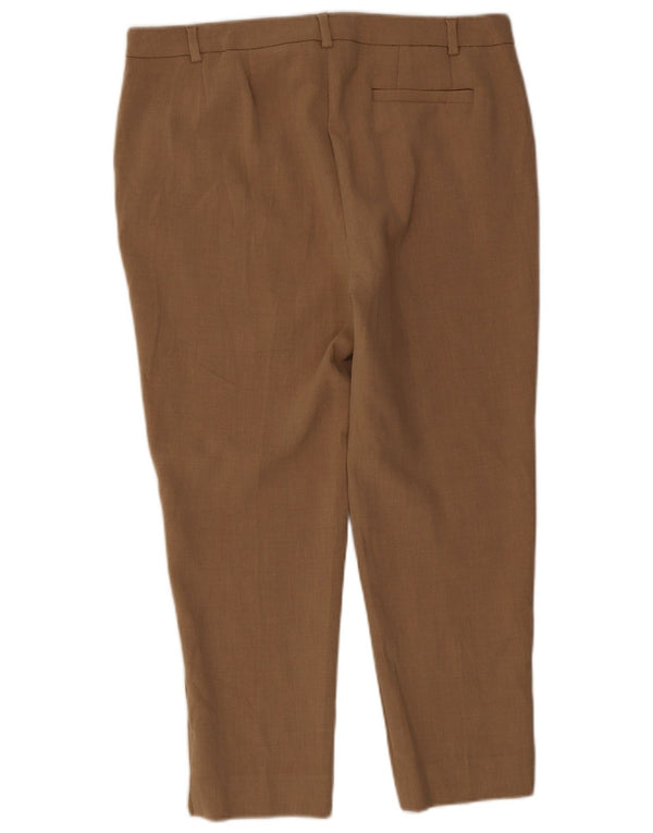 Женские укороченные брюки Marks & Spencer The Mia UK 16, большие W36 L25, бежевые