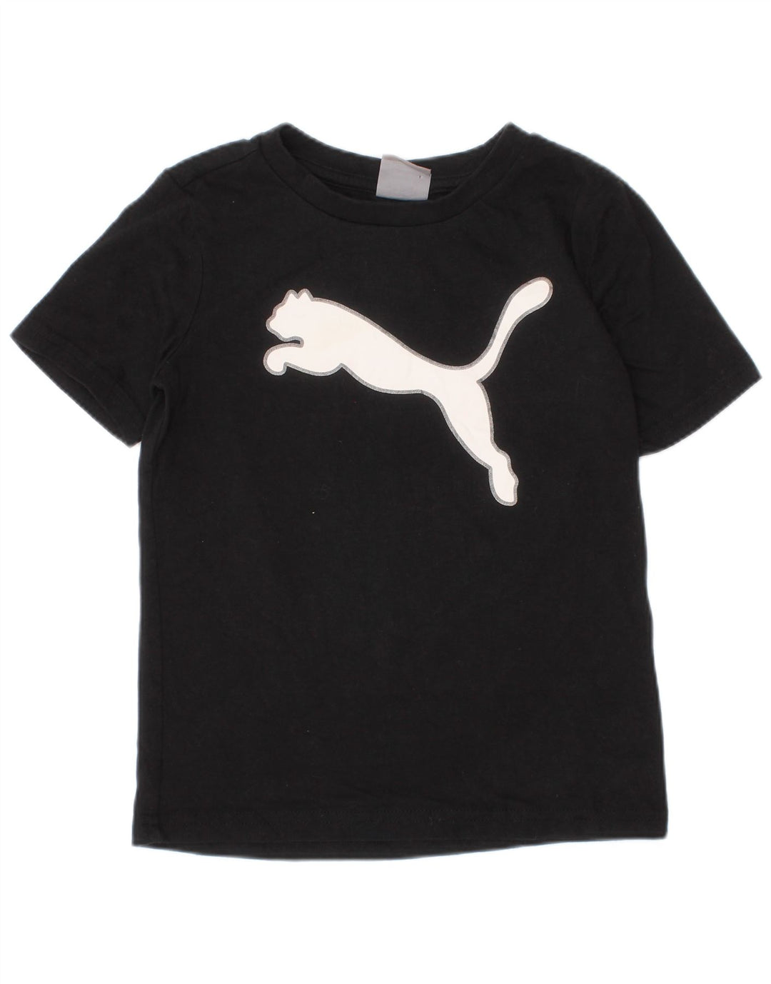 Футболка с рисунком Puma для мальчиков 3-4 года, черная