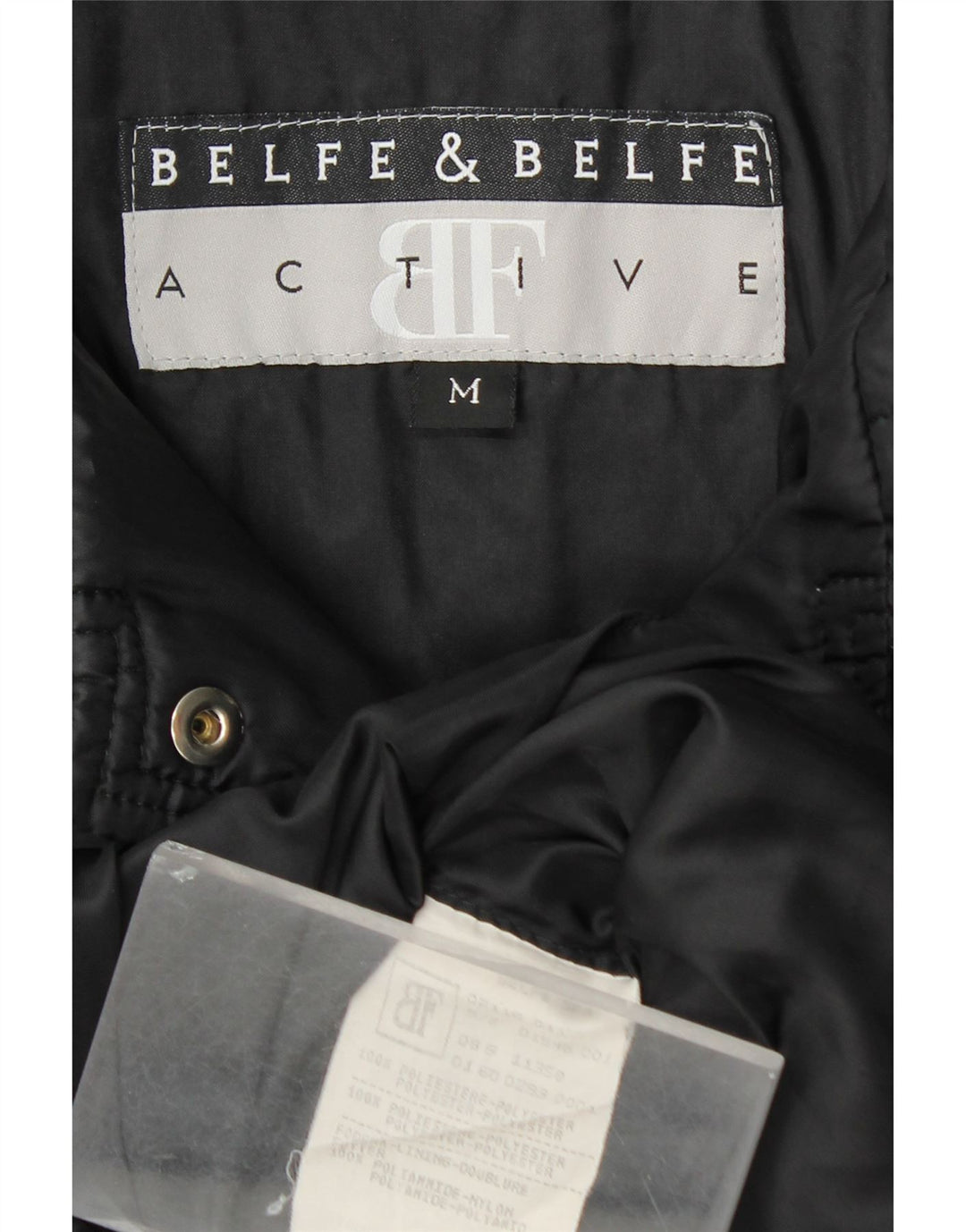 BELFE & BELFE Женская стеганая куртка UK 14, средний черный полиэстер