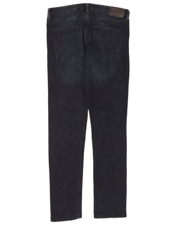Мужские узкие джинсы Jack & Jones GLENN W34 L34, темно-синий, хлопок
