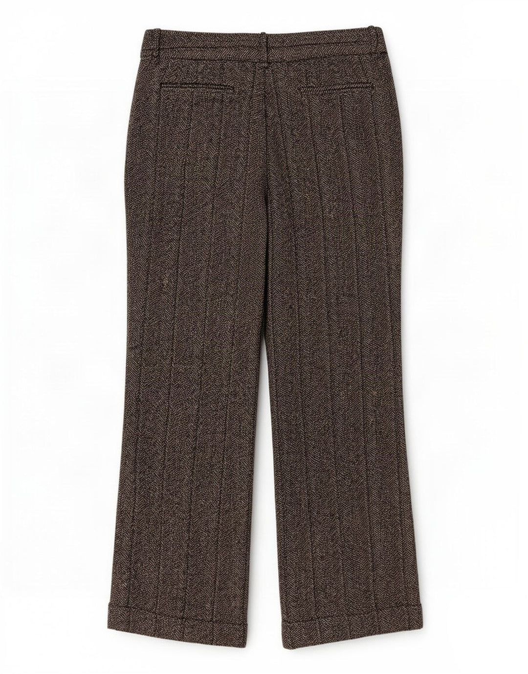 Женские повседневные брюки Zara Bootcut EU 40 Medium W30 L30 Серые с рисунком «елочка»