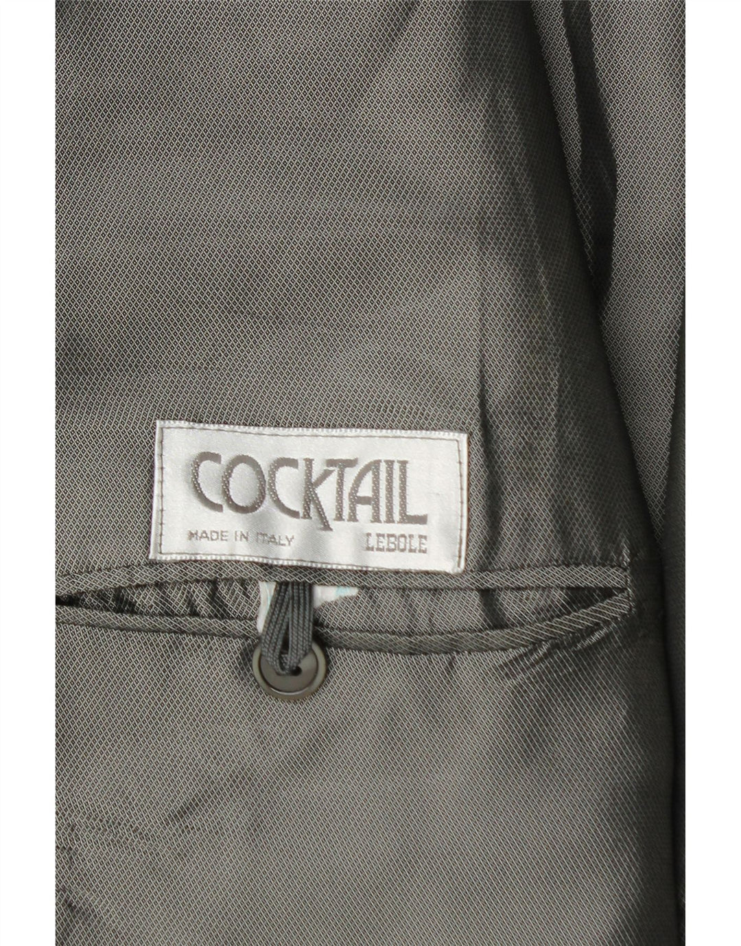 Мужской пиджак Lebole на 1 пуговице UK 42 XL, черный