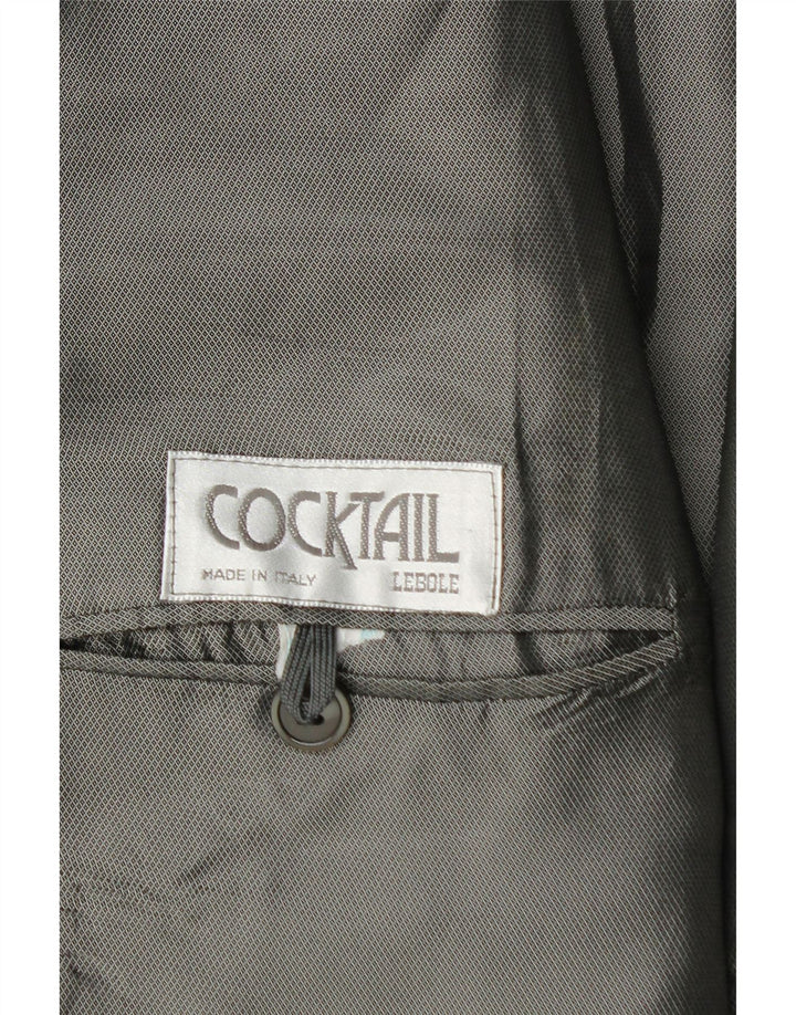 Мужской пиджак Lebole на 1 пуговице UK 42 XL, черный