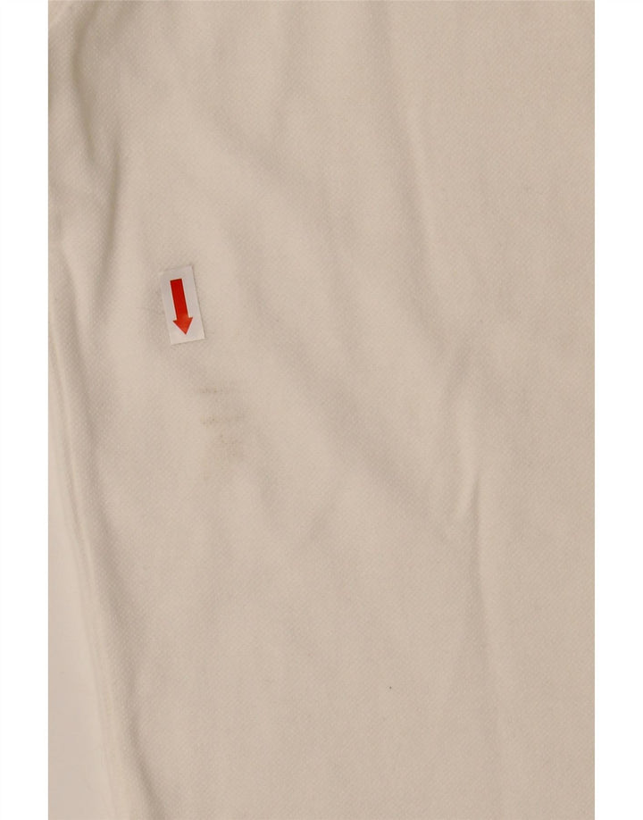 Рубашка-поло FRED PERRY для девочек 11-12 лет, большая белая, хлопковая