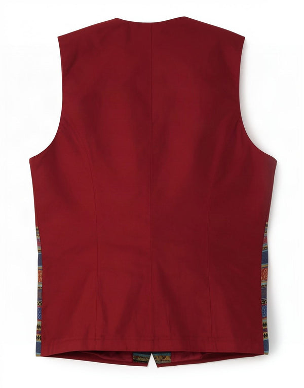 Винтажный женский жилет UK 10, маленький синий Fair Isle