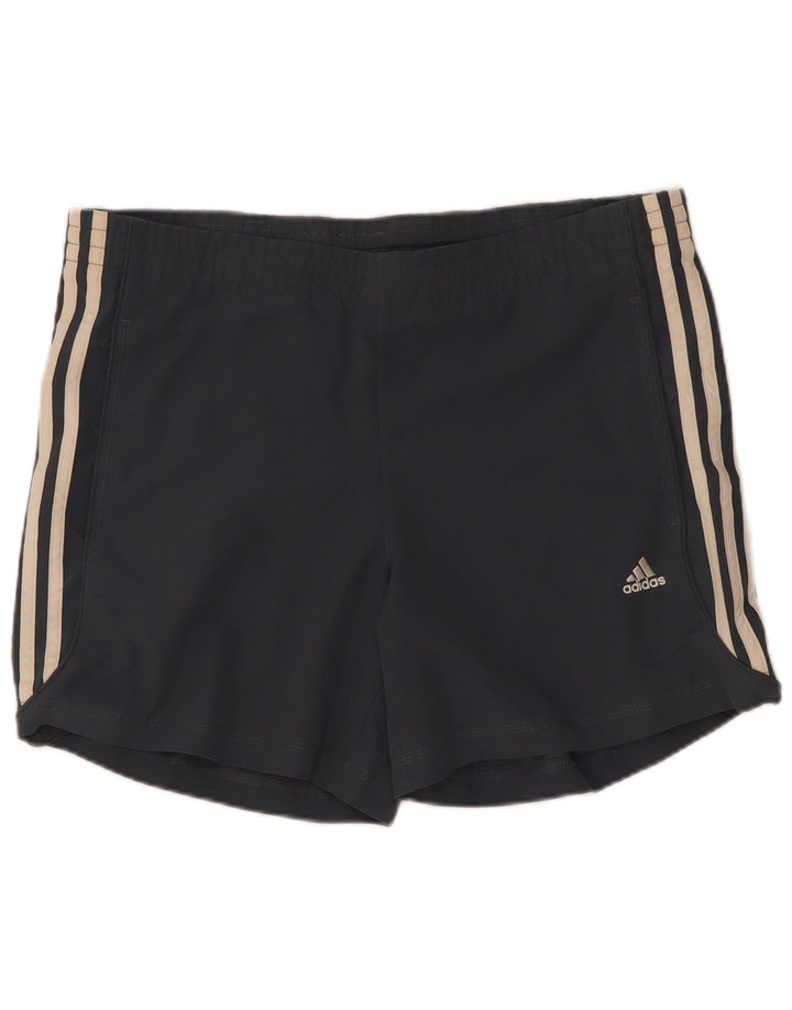 Мужские спортивные шорты Adidas Climacool, маленькие серые, полиэстер с цветными блоками