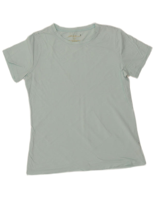 EDDIE BAUER Womens T-Shirt Top UK 6 XS Blue Cotton