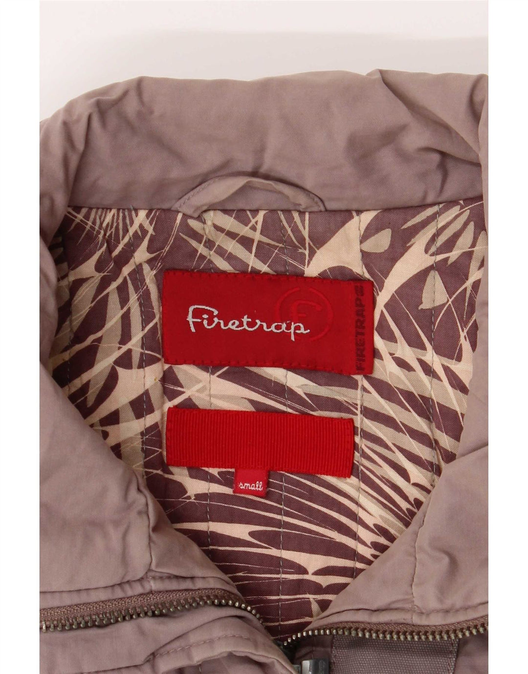 Женский бомбер Firetrap UK 10, маленький серый хлопок