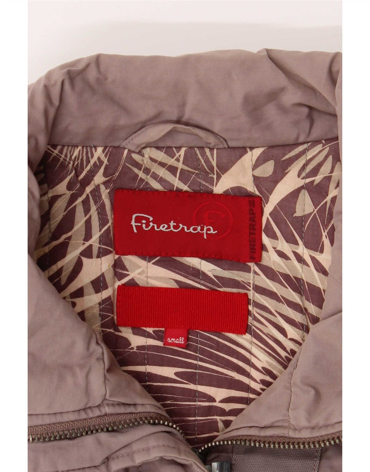 Женский бомбер Firetrap UK 10, маленький серый хлопок
