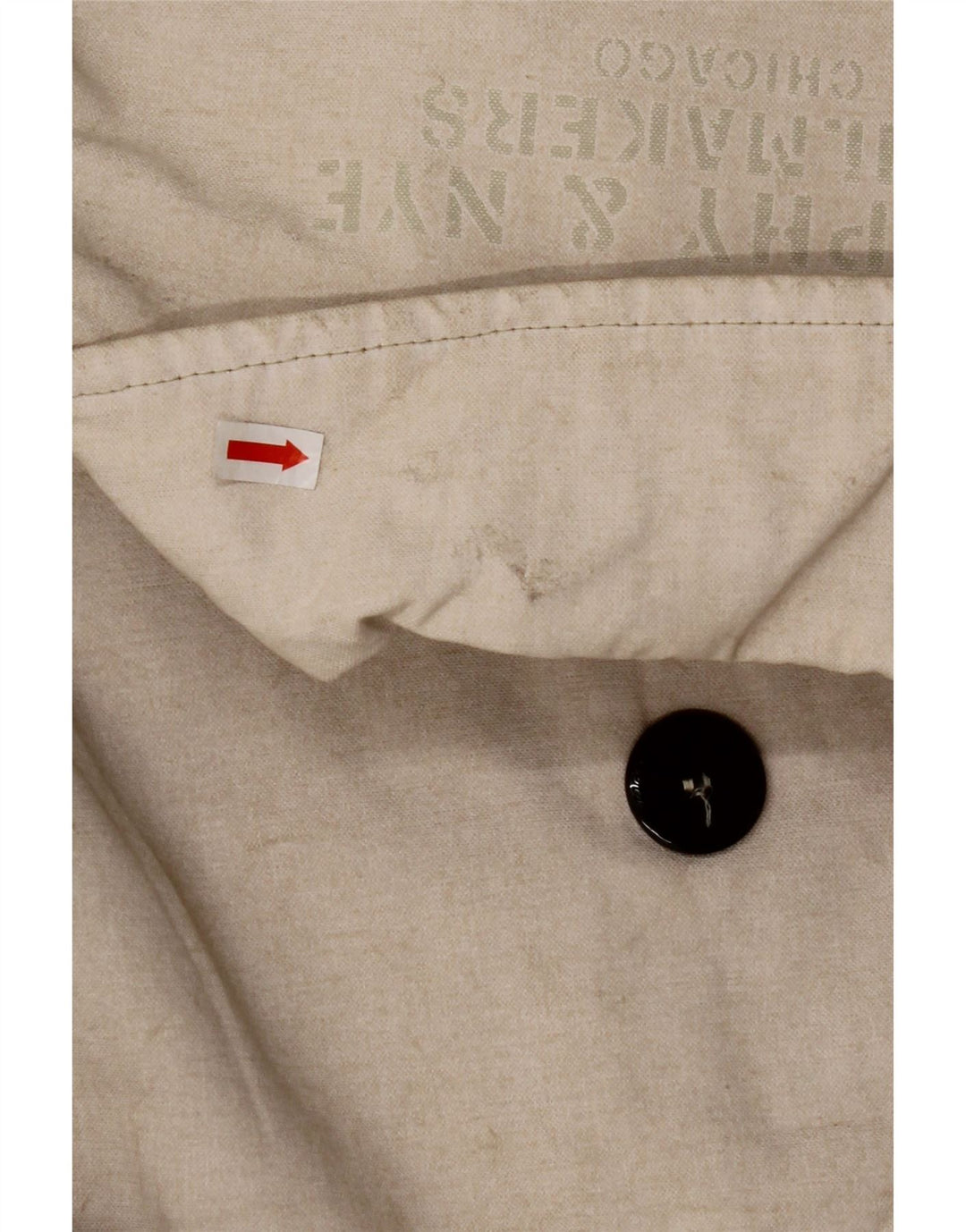 Женское двубортное пальто MURPHY & NYE UK 14, средний бежевый хлопок