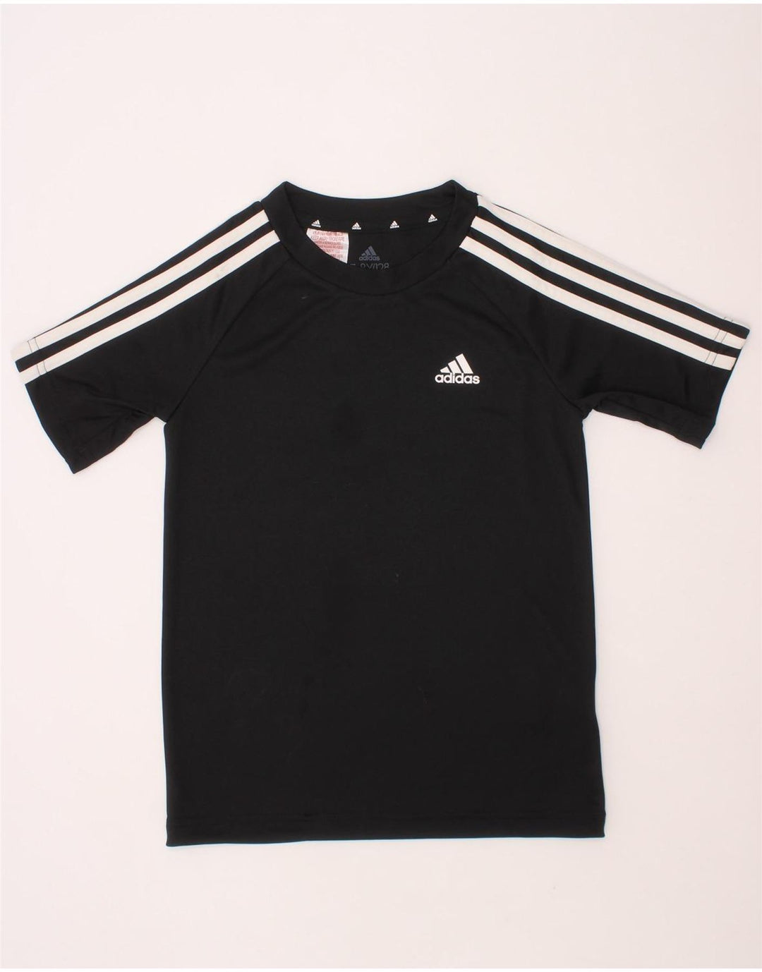 ADIDAS Boys Aeroready T-Shirt Top 7-8 Years Black Polyester Vintage Adidas and Second-Hand Adidas from Messina Hembry 