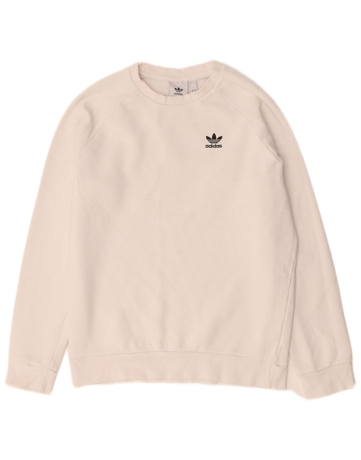 Мужской свитер Adidas, маленький белый хлопковый джемпер