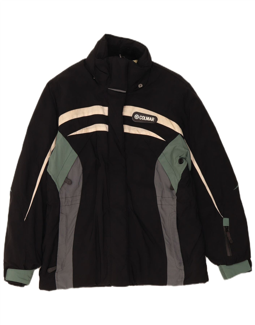 Женская утепленная лыжная куртка Colmar IT 42 Medium Black с цветными блоками Sports