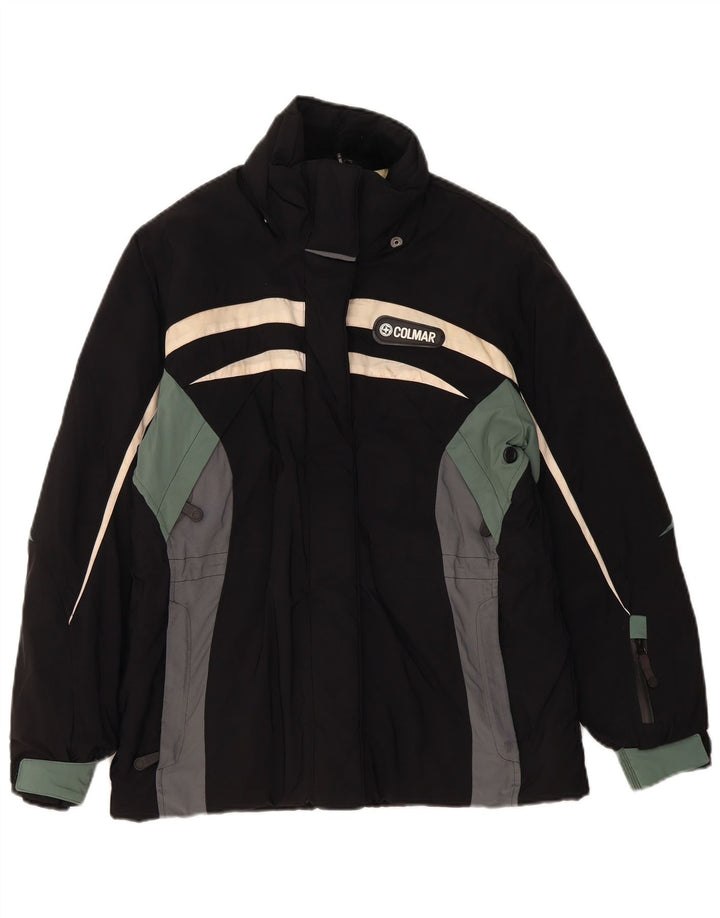 Женская утепленная лыжная куртка Colmar IT 42 Medium Black с цветными блоками Sports