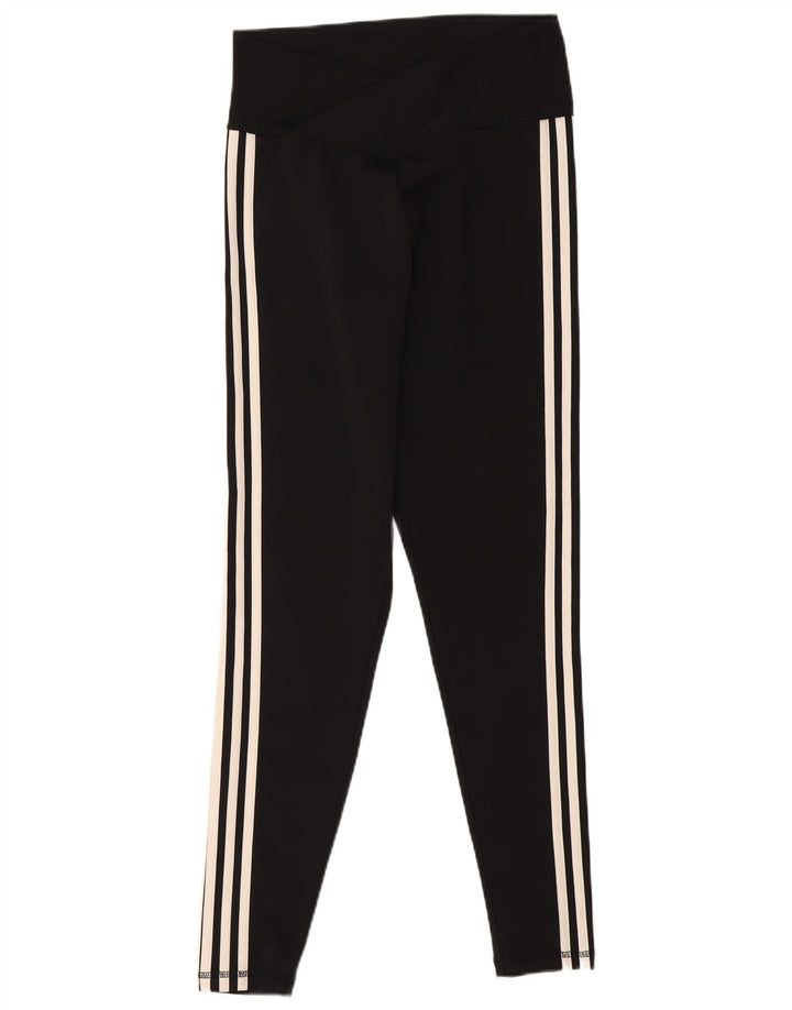 Женские леггинсы Adidas UK 16/18, большой черный полиэстер