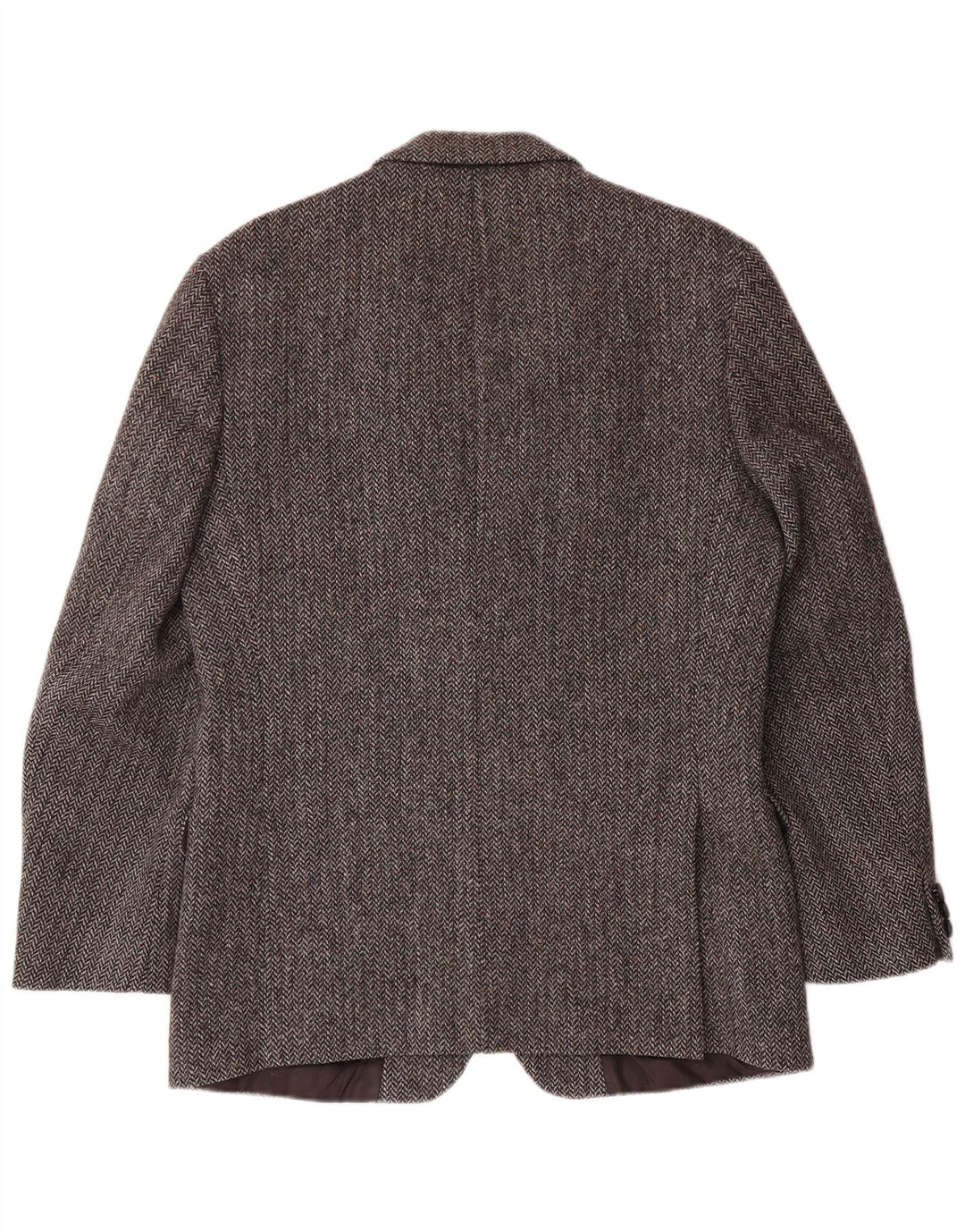 Мужской пиджак ST MICHAEL UK 40, большой серый с узором «елочка», классический