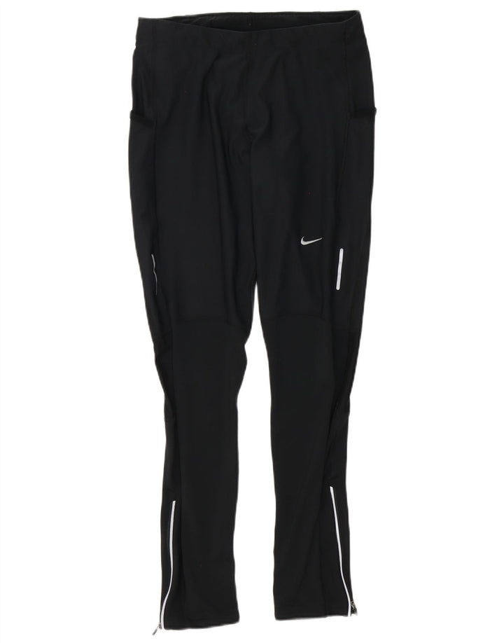 Женские беговые леггинсы Nike UK 14, большие черные полиэстер