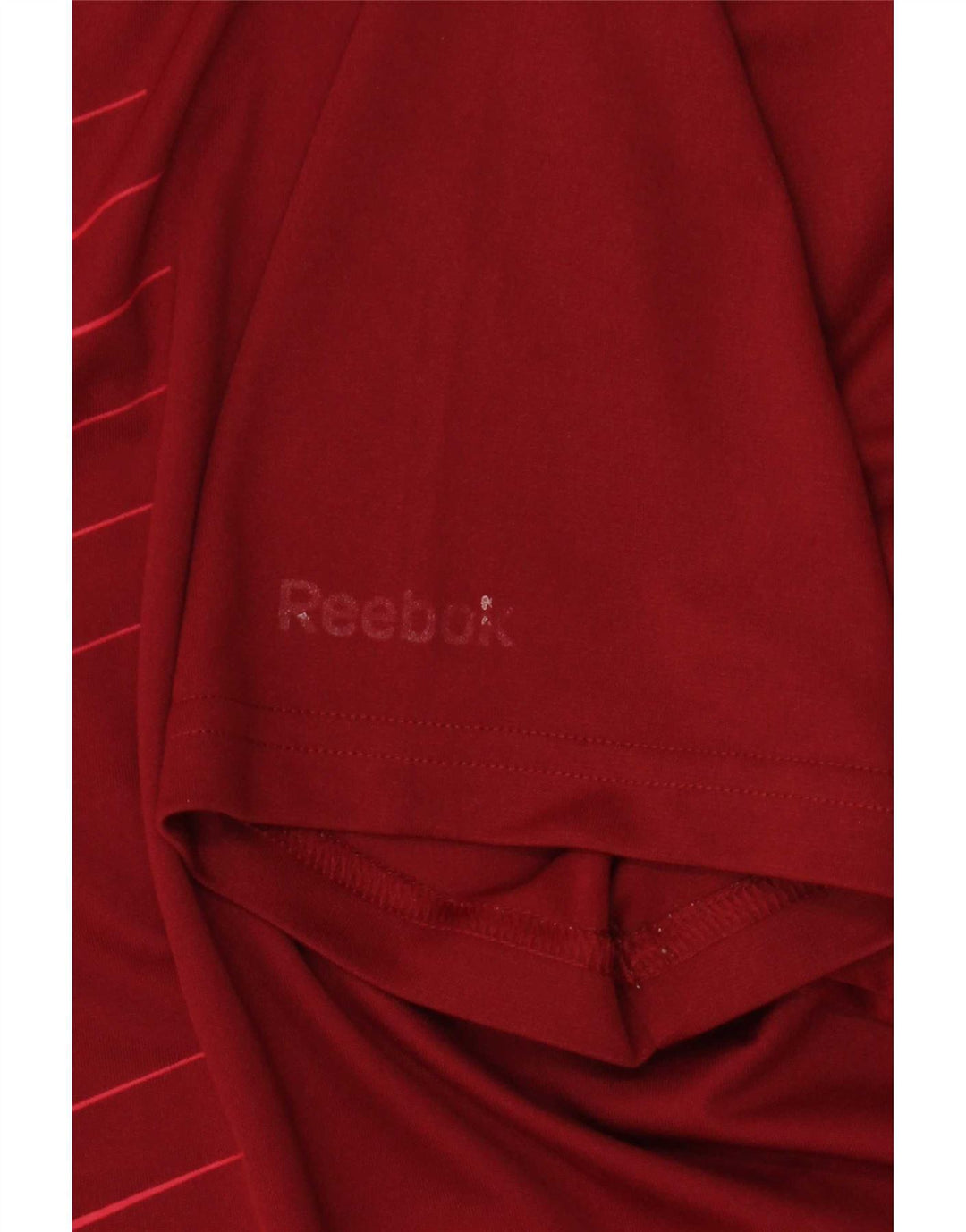 Reebok Мужская футболка с рисунком, маленький бордовый полиэстер