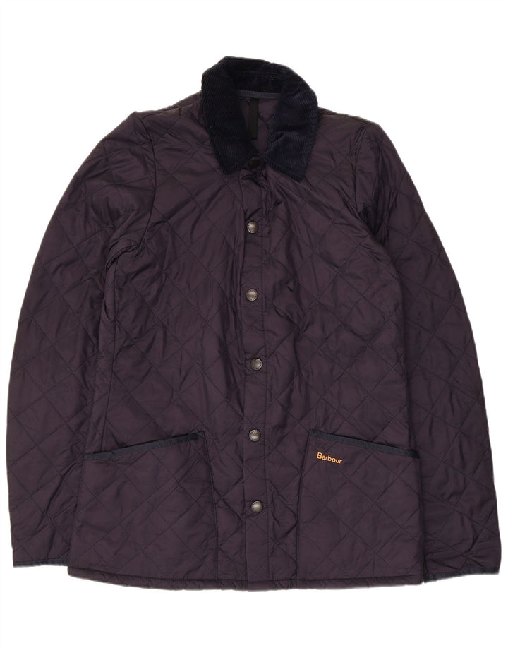 Мужская стеганая куртка Barbour UK 36, маленькая, темно-синяя