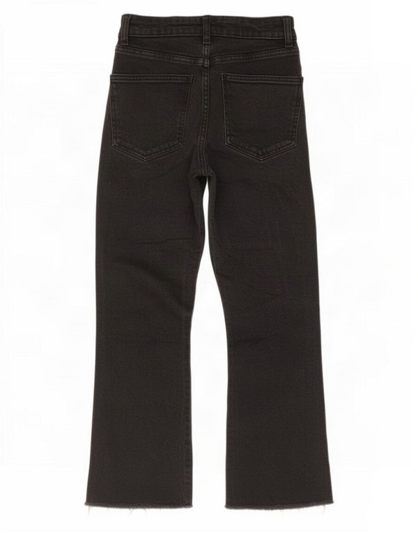 Женские укороченные джинсы Zara Bootcut EU 36 XS W26 L23, черные