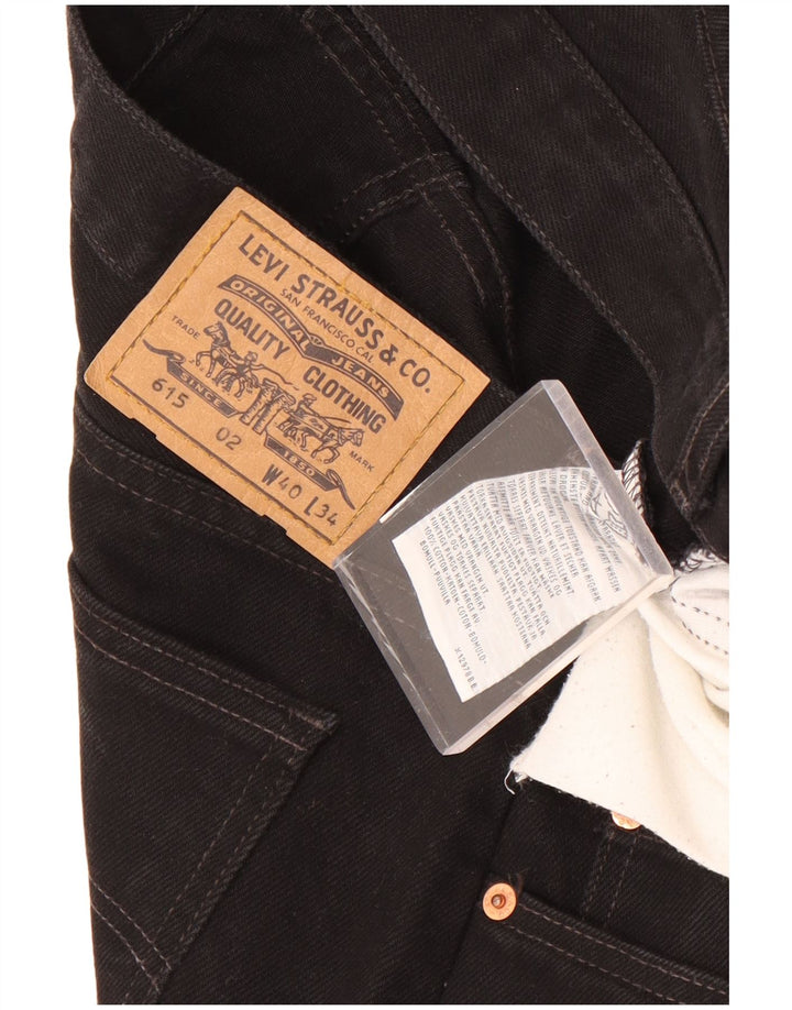 Мужские прямые джинсы Levi's 615 W40 L31, черный хлопок