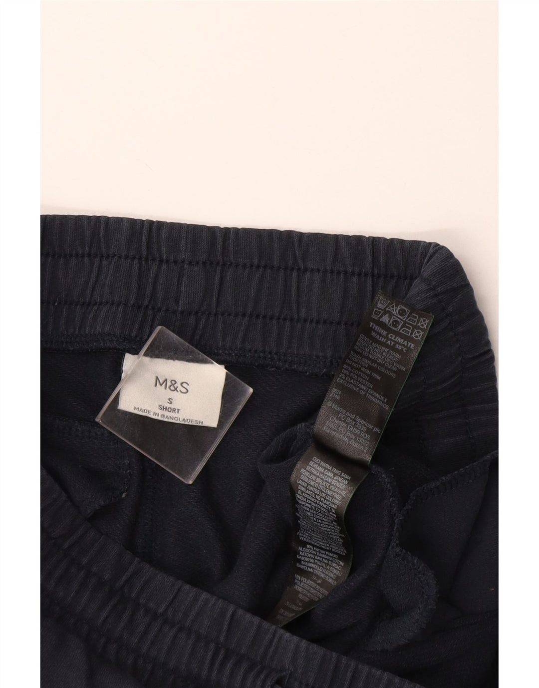 Мужские спортивные брюки Marks & Spencer, маленькие, темно-синие, хлопковые