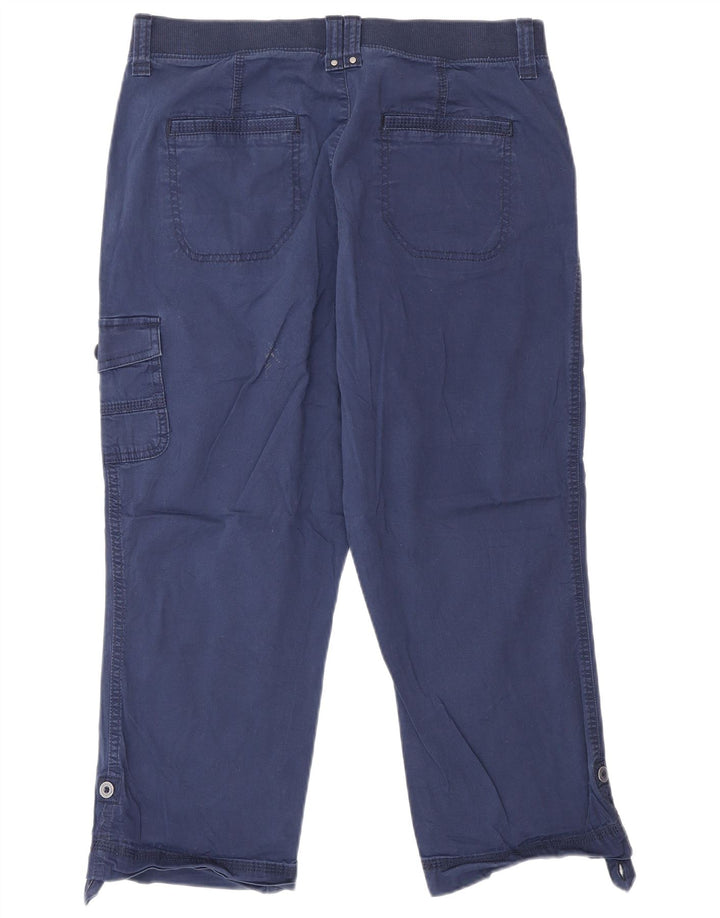 Женские брюки карго Lee со средней посадкой США 12, большие W32 L22, темно-синие