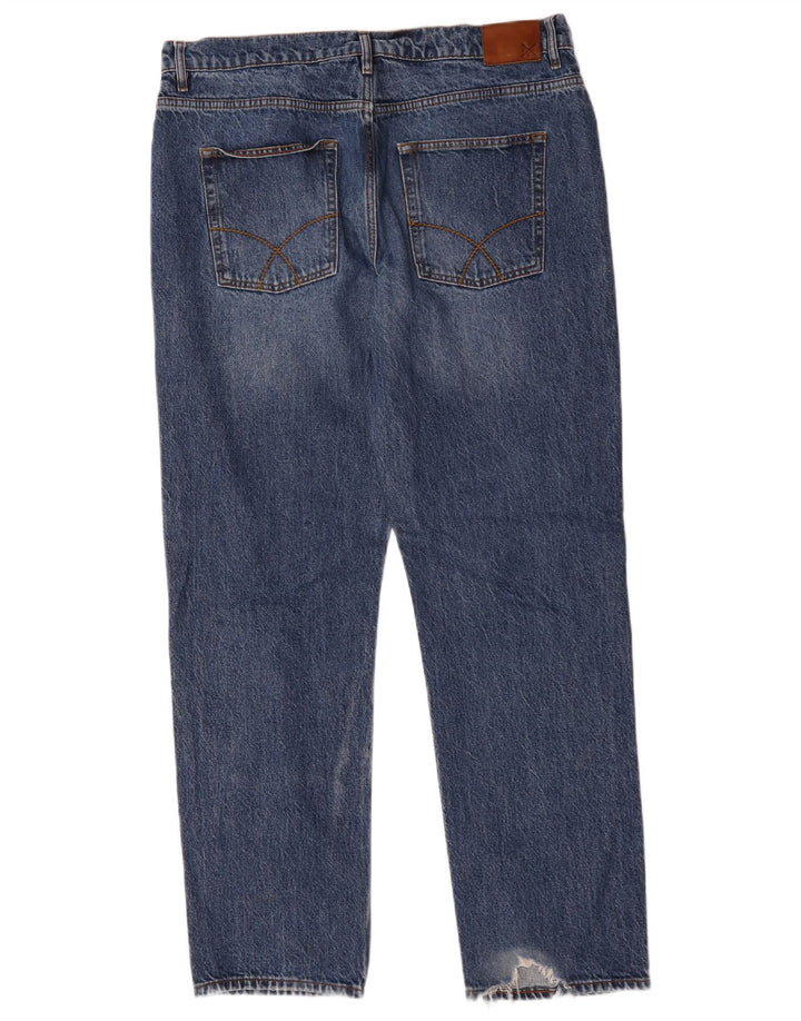 Мужские прямые джинсы Crew Clothing W36 L32 синие