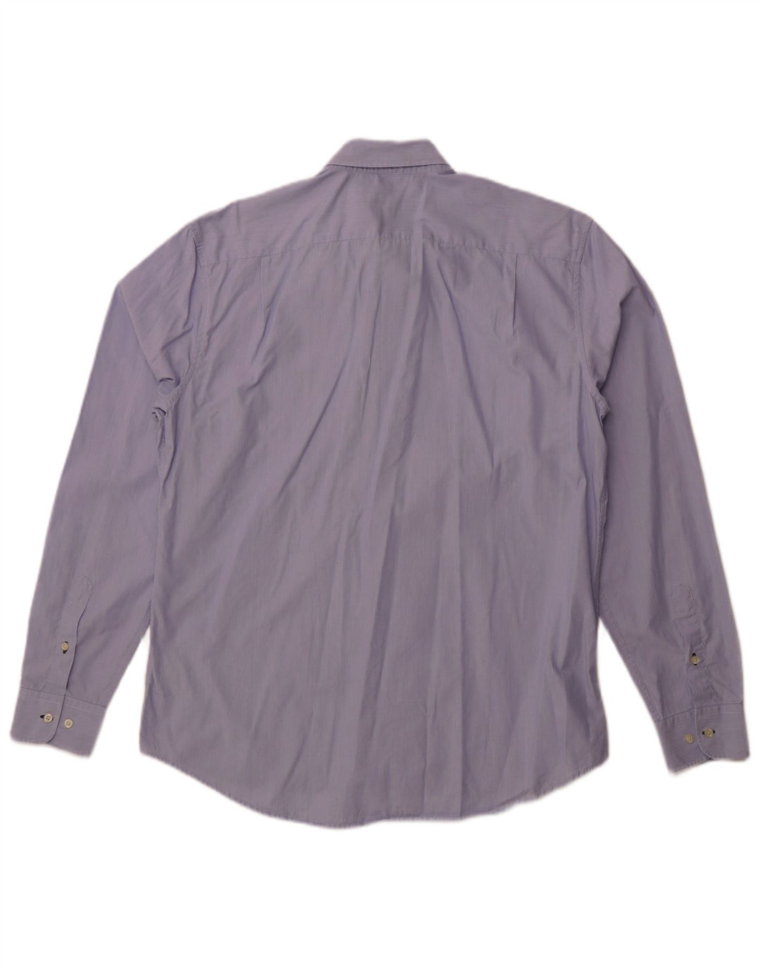 Мужская рубашка приталенного кроя Lacoste, размер 42, большая синяя хлопковая полоска