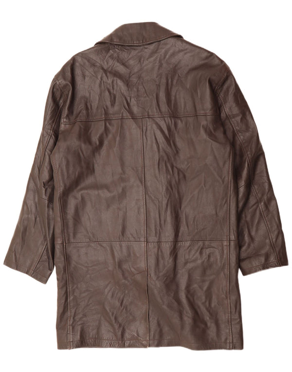 CONBIPEL Мужское кожаное пальто IT 48 Medium Brown Leather
