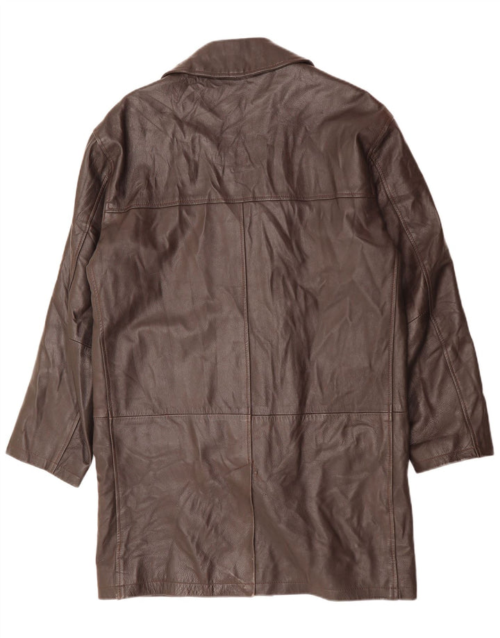 CONBIPEL Мужское кожаное пальто IT 48 Medium Brown Leather