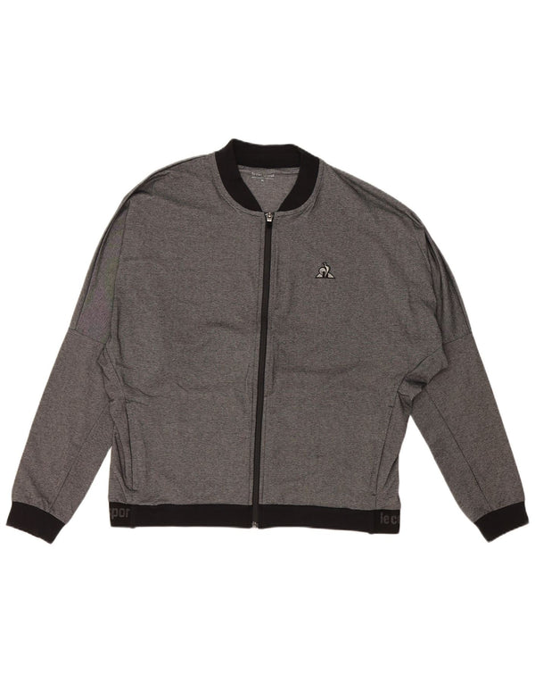 LE COQ SPORTIF Womens Tracksuit Top Jacket UK 18 XL Grey Colourblock